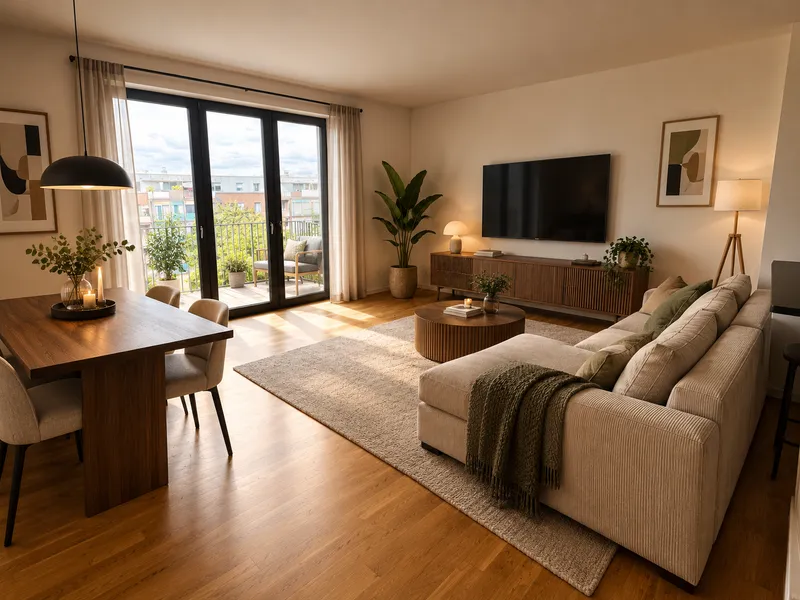 Lichtdurchflutet wohnen: 2 Zimmer, 66 m² & Balkon am Filmlager